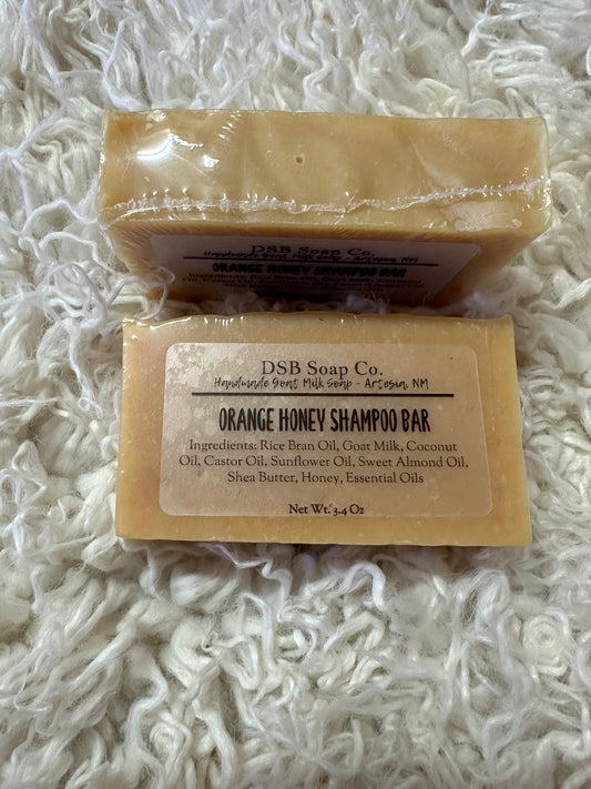 Orange Honey Shampoo Bar Goat Milk Soap